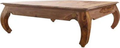 Image de MASSIVMOEBEL24 | Table basse 120x120 Palissandre laqué Brun OPIUM #633
