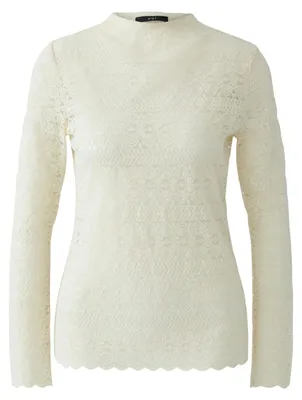 Produktbild von Oui Rollkragenshirt whitecap gray 42