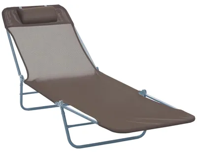 Produktbild von Outsunny Sonnenliege Bäderliege Gartenliege Relaxliege Liege Zweibeinliege