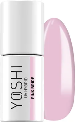 Obrázek produktu pro Yoshi Hybrid Lak na nehty Světle růžový - Profesionální trvalý lak na nehty 6 ml - UV lak na nehty s praktickým štětečkem - Svatební oslava