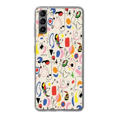 Produktbild von MuchoWow® Handyhülle Schutzhülle Hülle für Samsung Galaxy S21 Plus Muster - Abstrakt - Kunst Silikon Softcase Handy Hülle - Handy-Tasche