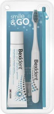 Imagen del producto de Bexident Gums: Set de viaje para encías, pasta de 25 ml + cepillo de dientes