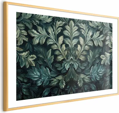 Produktbild von Posterpapier Poster - Victorian Leaves in Dark Greens 42x29.7 cm Blätter f-H-10013-ao-a