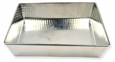 Zdjęcie produktu dla Blacha forma do pieczenia ciasta mazurka 28 x 25cm metalowa ocynkowana