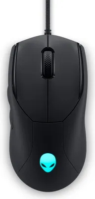 Produktbild von Alienware AW320M, Beidhändig, Optisch, USB Typ-A, 3200 DPI, Schwarz