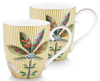 Produktbild von PIP STUDIO La Majorelle Henkelbecher XL gelb 0,45 l Set2