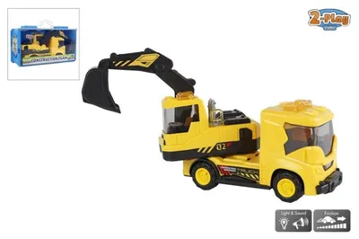 Immagine prodotto di 2-Play Bauwagen Bagger Licht Sound Aufbewahrungsbox Spielzeug Kinder 510369