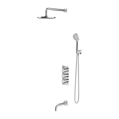 Immagine prodotto di Omnires Y SYSYS02XCR Set per vasca da incasso con miscelatore termostatico, cromato