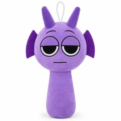 Imagen del producto de Wiztex Sprunki: Peluche de 20 cm, personaje Spunki, juguete de terror, color morado, peluche Spunke, regalo