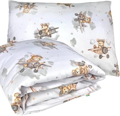 Productafbeelding van Kinderbeddengoed van 100% katoen, 100 x 135 cm en 40 x 60 cm