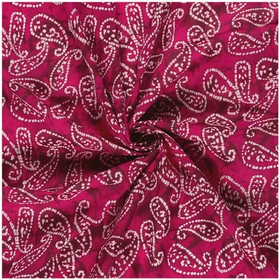 Produktbild von Voilestoff Baumwollstoff Batik Paisley145cm Meterware Sommerstoff