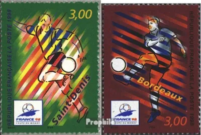 Produktbild von Briefmarken Frankreich 1998 Mi 3270-3271 (kompl.Ausg.) gestempelt Fußball-WM