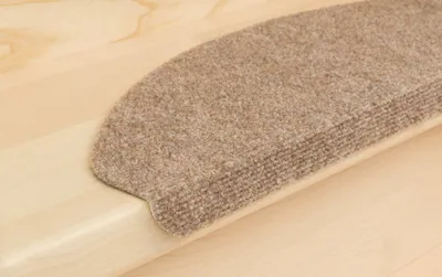 Produktbild von Stufenmatten Ramon Halbrund Beige/Braun 1 Stück