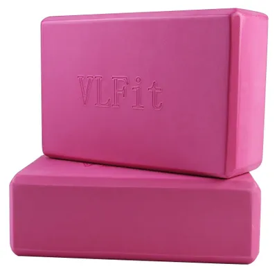 Immagine prodotto di 2 blocchi per yoga in EVA, dimensioni 23 x 15 x 7,5 cm