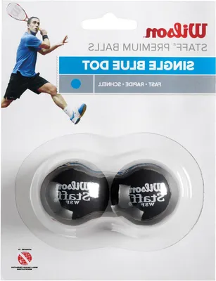 Productafbeelding van Squashballen Beginners - Bal met stip - Sporten - Lage moeilijkheidsgraad - 2 stuks - Zwart