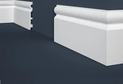 Produktbild von PROVISTON | Sockelleiste Polystyrol | 15 x 120 x 2000 mm | Weiß | Kunststoff