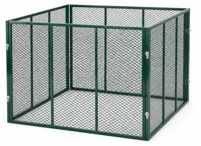 Produktbild von HomeLuxWorld Garten Komposter Metall 750L 100x100x75 cm Grün