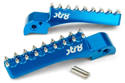 Image de Repose-pieds passager STR8 MX EVO CNC bleu pour BETA RR 50