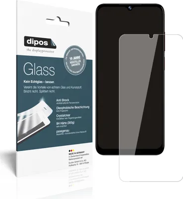 Produktbild von 2x Schutzfolie für Doogee N40 Pro - Anti-Shock 9H Folie dipos Glass Kunststoffglas