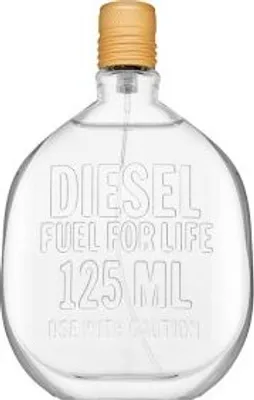 A clear, professional studio shot of a Diesel Fuel for Life Homme Eau de Toilette bottle against a white background.