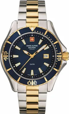 Produktbild von Swiss Alpine Military Herren Uhr Analog Quarz 7040.1145SAM Edelstahl