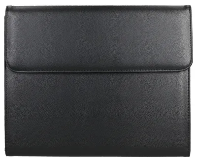 Produktbild von d & n Lederwaren 5098 Schreibmappe mit Überschlag schwarz ca. 34 x 28 x 3 cm, ca. 3 Liter
