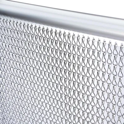 Productafbeelding van Aluminium vliegenvorhang 90 x 200 cm - Kettenvorhang voor deuren
