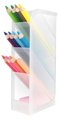 Produktbild von D.RECT Schreibtisch-Organizer, Stift-Regal für Büro, Schule, Heimbedarf, durchsc