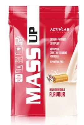 Immagine prodotto di Activlab Mass Up 1200g CREMA DI LATTE BIANCO GAINER CARBOIDRATI MASSAGGIO
