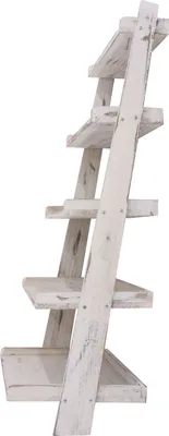 Immagine prodotto di Scaffale Scaffale per piante Scaffale per fiori, 119x64x38cm, look shabby, vintage ~ bianco