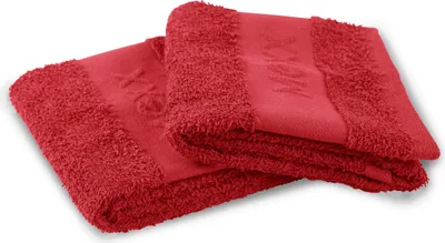 Produktbild von Mexx Gästetuch ( 2er Pack / Rot ) 50x30cm, 100% Baumwolle -  , Handtuch  450gr/m², super saugfähig, schnell trocknend
