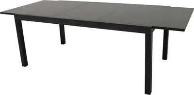 Ausziehtisch 110 x 300 cm Aluminium anthrazit