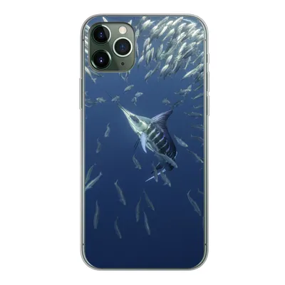 Produktbild von MuchoWow® Handyhülle Schutzhülle Hülle für iPhone 11 Pro Max Wasser - Sardinen - Tiere Silikon Softcase Handy Hülle - Schutz