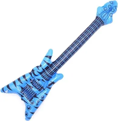 Immagine prodotto di Chitarra elettrica gonfiabile blu 90 cm