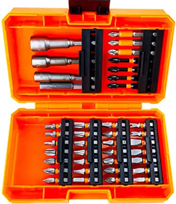 Produktbild von 39 PCS Drill Bit Set Schlagschrauber Bits und Schraubendreher Bits Set für Schraubendreher und Holz Metall Zement Bohren mit Storage Case