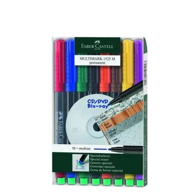 Zdjęcie produktu dla Marker Faber-Castell Multimark - M 1.0 mm - permanentny - opakowanie 8 szt