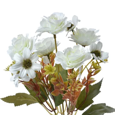 Produktbild von Clayre & Eef Kunstblume 29 cm Weiß Kunststoff