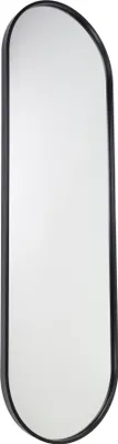 Produktbild von Fragix Boston Ganzkörperspiegel Oval - Schwarz - Metall - 130x40