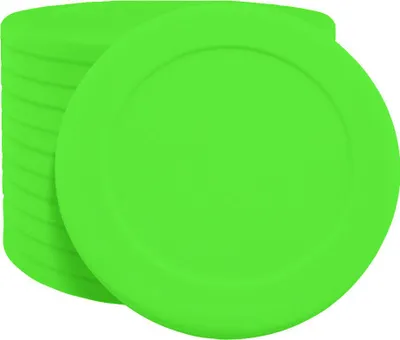 Produktbild von CombiCraft Kunststoff Wertmarken Neongrün 40mm Durchmesser, 100 Stück