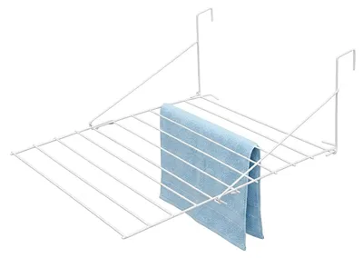 Obrázek produktu pro Sušák na prádlo na balkon a k topení, 73 x 58 cm, prostorově úsporný, skládací, délka sušení 5 m, kovový
