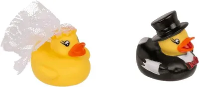 Productafbeelding van Grappige badeend in verschillende motieven - Grappige piepende eend voor volwassenen en jongeren - Verjaardag - Bruiloft