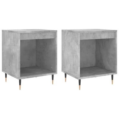 Produktbild von "WINTER SALE"Nachttisch, 2er Set, Beistelltisch, - multifunktional& Moderne - Betongrau 40x35x50 cm Holzwerkstoff - Nachttische & -schränke NEU9455089