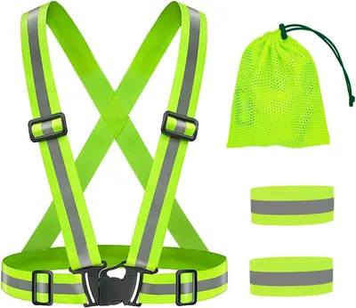 Productafbeelding van Reflecterend veiligheidsvest - Verstelbaar - Met 2 reflectiebanden