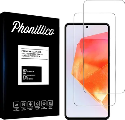 Immagine prodotto di Vetro temperato per Samsung Galaxy C55 5G [2 pezzi] Pellicola protettiva antigraffio resistente Phonillico®