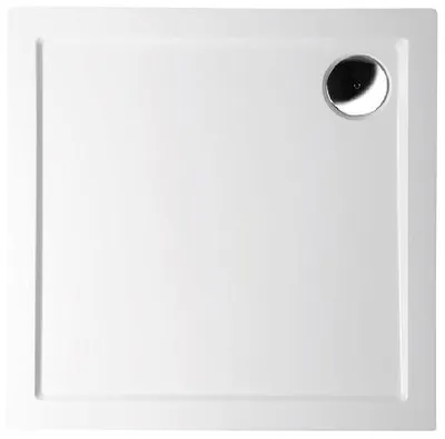 Productafbeelding van Polysan douchebak van gietmarmer, vierkant, 100x100 cm, wit
