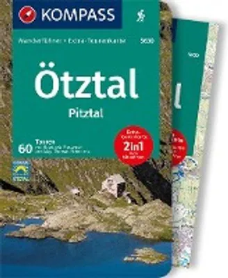 Obrázok produktu pre KOMPASS Wanderführer Ötztal, Pitztal, 60 Touren mit Extra-Tourenkarte