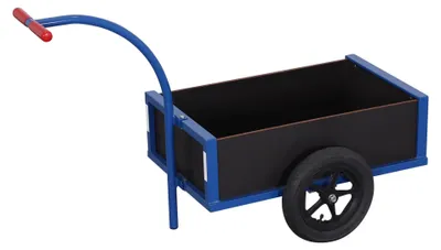 Produktbild von VARIOfit Leichter Handwagen mit Bordwand und Luftbereifung 690x425mm