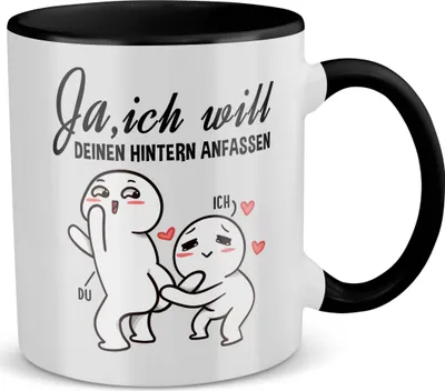 Produktbild von 22Feels Verlobung Geschenk Hochzeitsplanung Tasse Verlobungsgeschenk Verlobte Bekannt Geben Mann Frau Sie Ihn Kaffeetasse Haferl Geburtstag Weihnachten (Weiss-Schwarz)