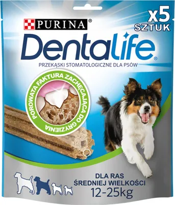 Obrázek produktu pro Przysmak dentystyczny dla psów ras średnich 5 x 115 g