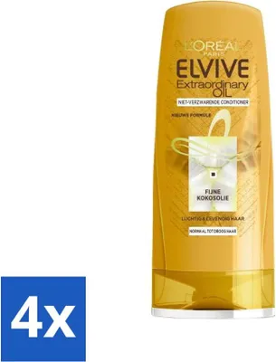 Produktbild von L'Oréal Paris Elvive Extraordinary Oil - Spülung - Kokosöl - 200 ml - Vorteilspack - 4 Stücke